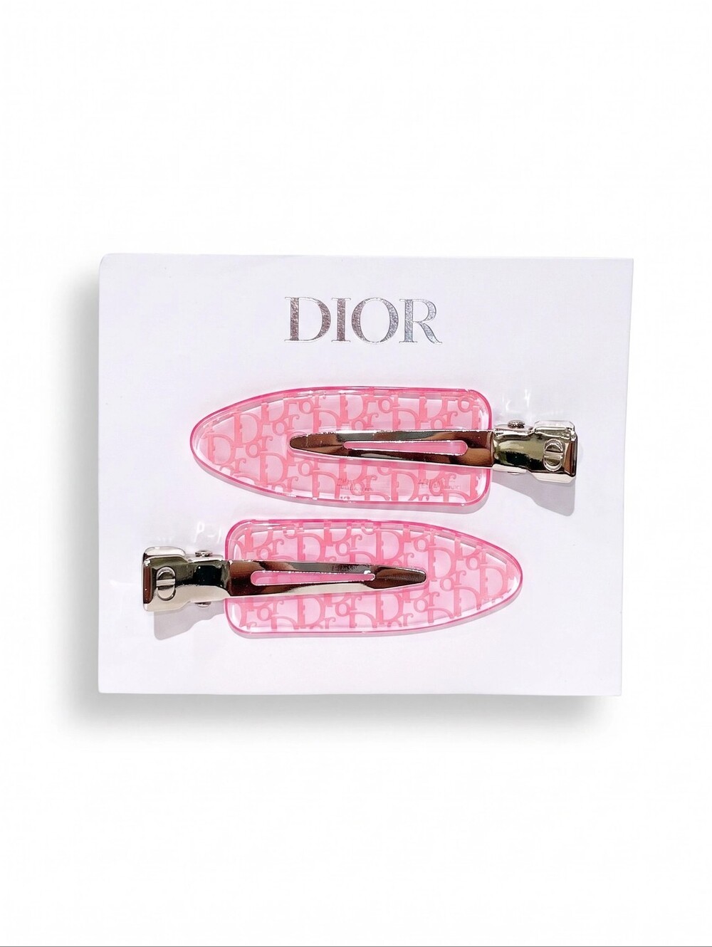 Dior Backstage Pink Monogram Resin Hair Clips